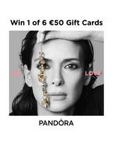 Win 1 of 6 €50 Pandora Gift Cards