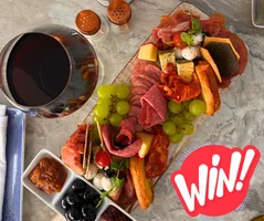 Win a 𝐂𝐡𝐚𝐫𝐜𝐮𝐭𝐞𝐫𝐢𝐞 𝐁𝐨𝐚𝐫𝐝 𝐟𝐨𝐫 𝟐 𝐰𝐢𝐭𝐡 𝐚 𝐛𝐨𝐭𝐭𝐥𝐞 𝐨𝐟 𝐰𝐢𝐧𝐞