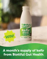 Win a month’s supply of delicious kefir from Biotiful Gut Health