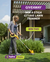 Win a STIGA GT100e Lawn Trimmer from Topline Doyles