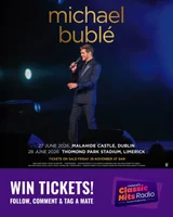 Fancy winning ticket to see @michaelbuble in @malahide_castle on the 27th June 2026 or @thomondparkstadium on the 28th June?