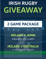 Win the ultimate 2 Game Package to cheer on Ireland