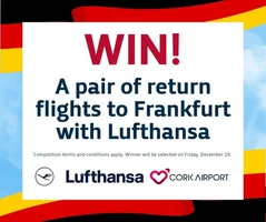 Win a Pair of Return Flights to Frankfurt with Lufthansa