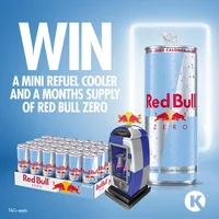 Win a mini Red Bull cooler PLUS a month’s supply of Red Bull Zero