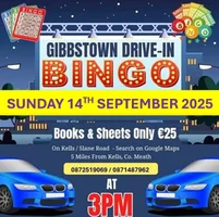 Win a Free Bingo Book for you and a friend to our September Drive In Bingo