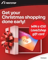 Win a €50 Love2Shop Gift Card from First Stop Tyres & Car Services