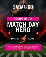 Win a fully catered Match Day feast for up to 15 people for England vs Ireland
