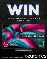 Win a stunning LG 55” OLED EVO AI 4K Smart TV from Euronics Ireland