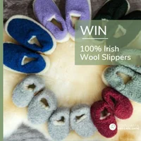Win a pair of our 100% Wool Slippers