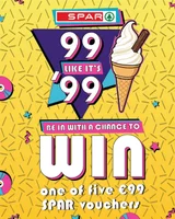 Win 1 of 5 x €99 SPAR vouchers