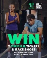 Win 2 TRYKA race tickets & 2 pairs of race shoes