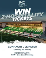 Win 2 Premium Hospitality Tickets for the epic clash Connacht v Leinster
