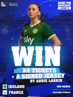 Win tickets to Ireland v France at Tallaght Stadium