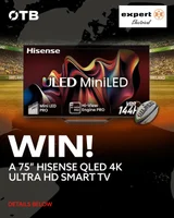 Win a 75-inch Hisense QLED 4K UltraHD Smart TV from Off The Ball