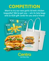 Win 2x €20 Centra gift cards