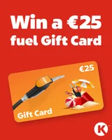 Win one of 5x €25 fuel vouchers