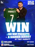 Win x2 VIP Tickets to Ireland v Denmark/North Macedonia
