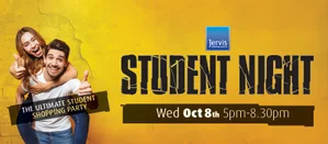 Pre-register for Student Night and Win a €400 gift card at Jervis Shopping Centre (students)