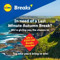 Win a €250 Lidl Breaks voucher for a dreamy Autumn brea
