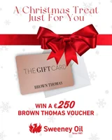 Win a €250 Brown Thomas Gift Card from Sweeney Oil