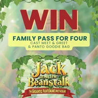 Win a Family Pass for Four to a matinee performance of The Arena Panto "Jack and the Beanstalk"